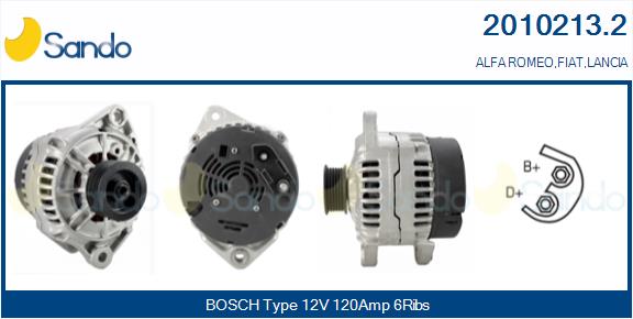 SANDO ALTERNATORE ALFA.FIAT.LANCIA