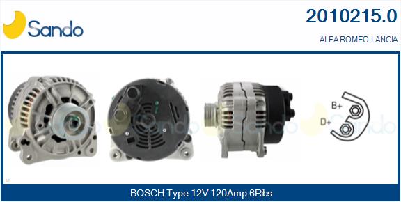 Alternatore SANDO 2010215.0