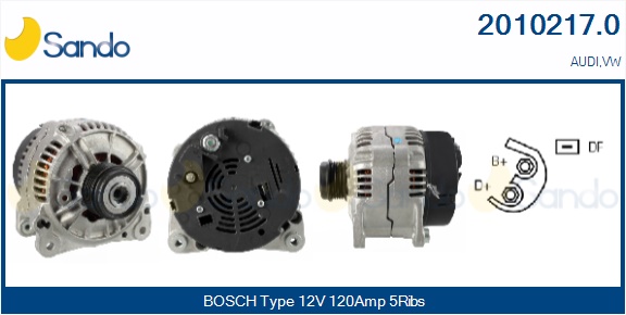  ALTERNATORE (ADATTABILE) VW PASSAT 1.9TDI -00
