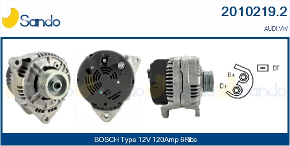 SANDO ALTERNATORE AUDI.VW