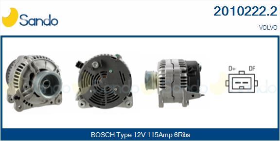 SANDO ALTERNATORE VOLVO