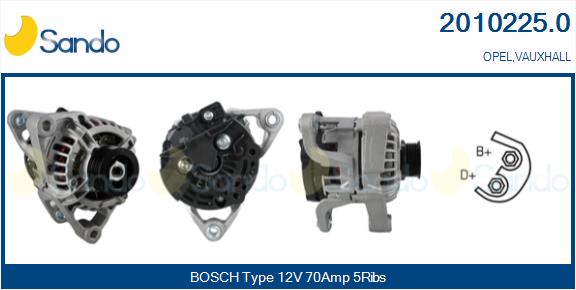  ALTERNATORE (ADATTABILE) OPEL ASTRA H 1.4 04-