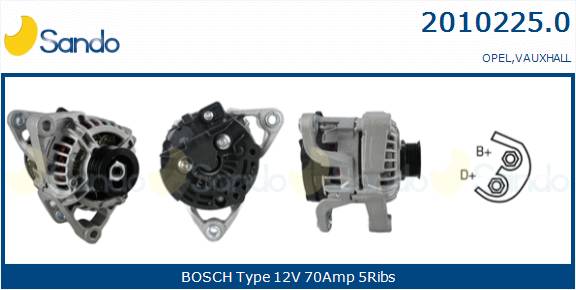  ALTERNATORE (ADATTABILE) OPEL ASTRA H 1.4 04-