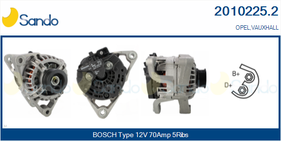 SANDO ALTERNATORE OPEL.VAUXHALL