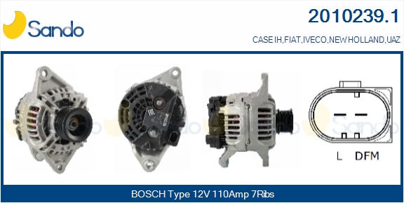  ALTERNATORE (ORIGINALE ) FIAT DUCATO 2.3DMJ 07-