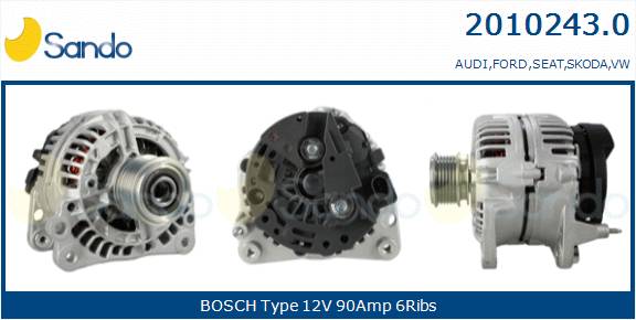  ALTERNATORE (ADATTABILE) AUDI A3 1.9TDI -03