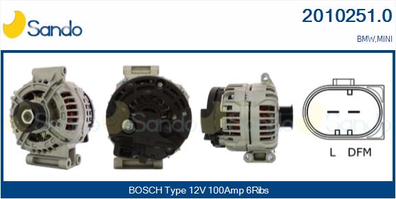 Alternatore SANDO 2010251.0