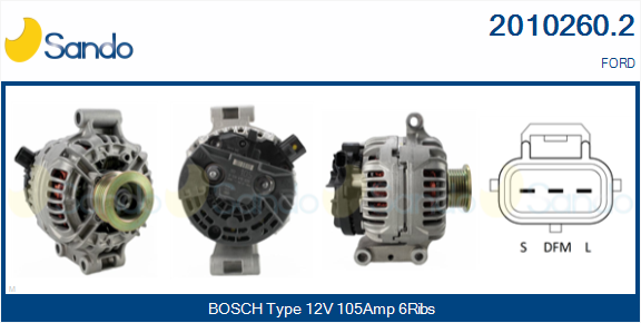 SANDO ALTERNATORE FORD