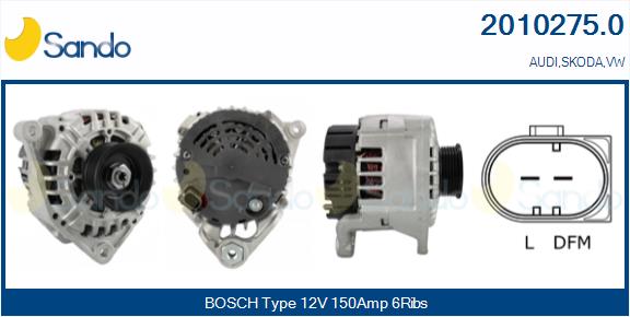 Alternatore SANDO 2010275.0