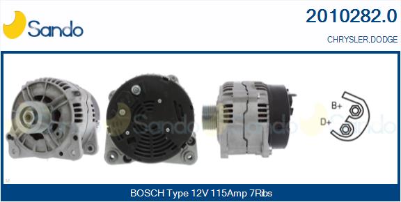 SANDO ALTERNATORE CHRYSLER