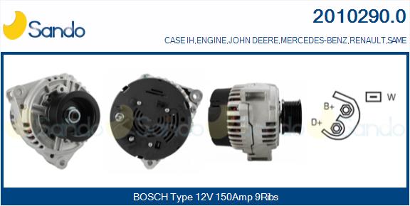 Alternatore SANDO 2010290.0