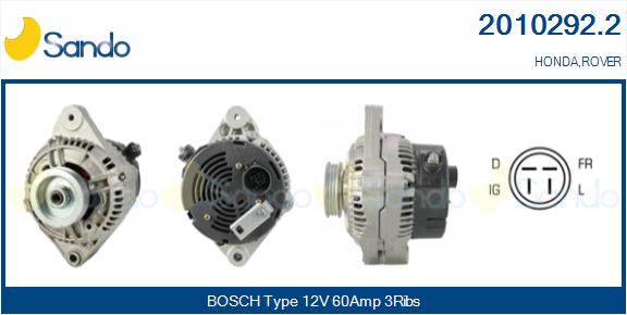 SANDO ALTERNATORE HONDA.ROVER