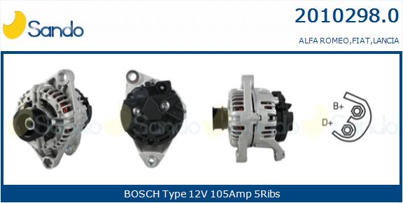  ALTERNATORE (ADATTABILE) FIAT