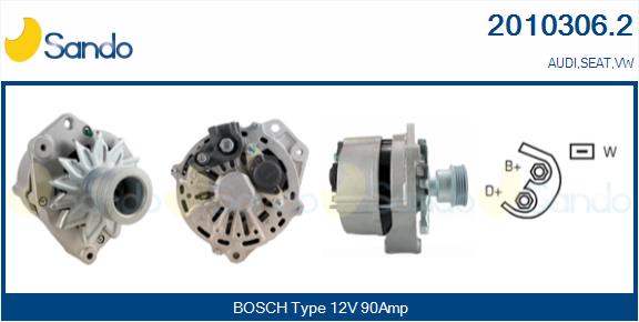 SANDO ALTERNATORE AUDI.VW