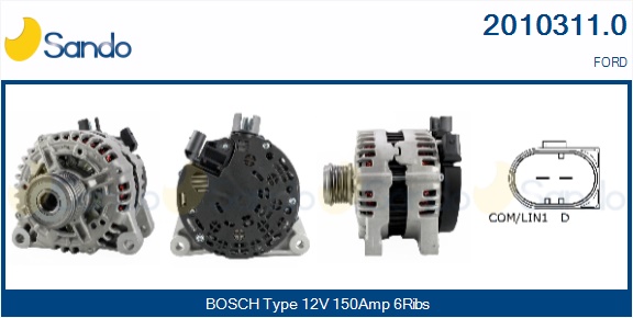  ALTERNATORE (ADATTABILE) FORD S-MAX 2.0TDCI -14