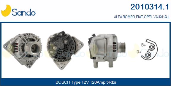 SANDO ALT.RE(ORIGINALE ) ALFA 159 1.9JTS -11
