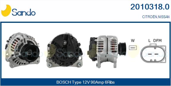  ALTERNATORE (ADATTABILE) CITROEN C2 1.4 -09