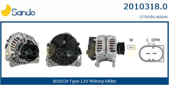  ALTERNATORE (ADATTABILE) CITROEN C2 1.4 -09