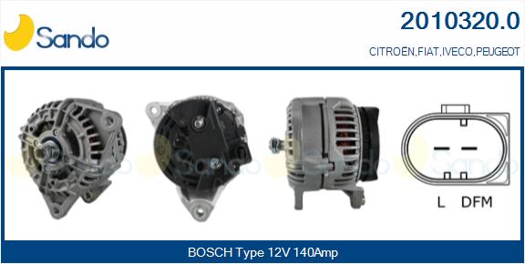 SANDO ALT.RE(ADATTABILE) FIAT DUCATO 3.0 D MJT 10-