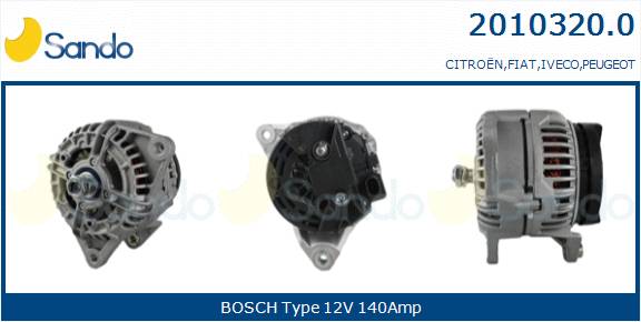 SANDO ALT.RE(ADATTABILE) FIAT DUCATO 3.0 D MJT 10-