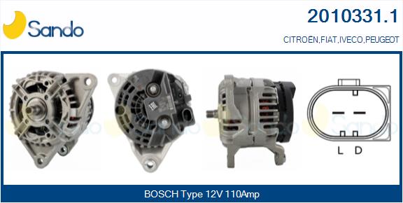 SANDO ALT.RE(ORIGINALE ) CITROEN JAMPER 3.0HDI 06-