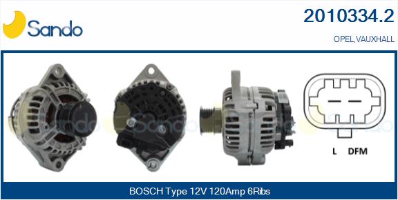 SANDO ALTERNATORE OPEL.VAUXHALL