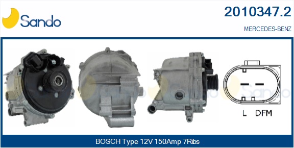 SANDO ALTERNATORE MERCEDES