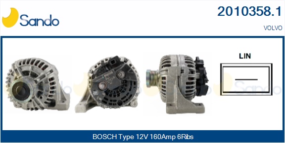  ALTERNATORE (ORIGINALE) VOLVO S60 2.4D -10