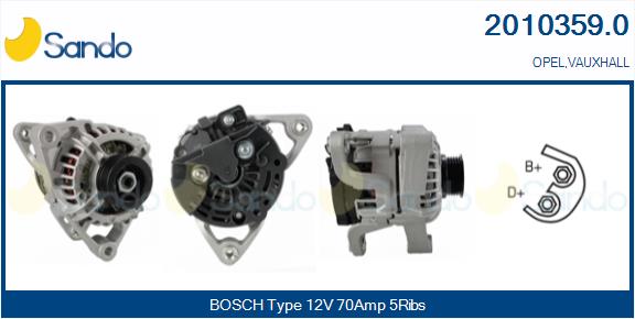  ALTERNATORE (ADATTABILE) OPEL AGILA 1.0 -07