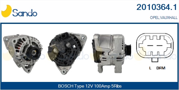 SANDO ALT.RE(ORIGINALE )OPEL CORSA D 1.0 10-