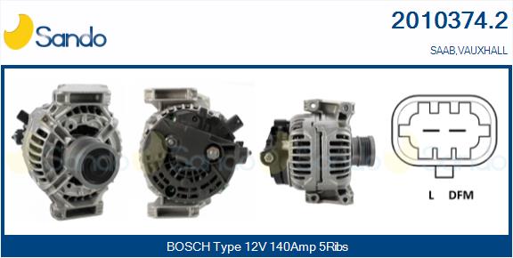 SANDO ALTERNATORE OPEL.VAUXHALL