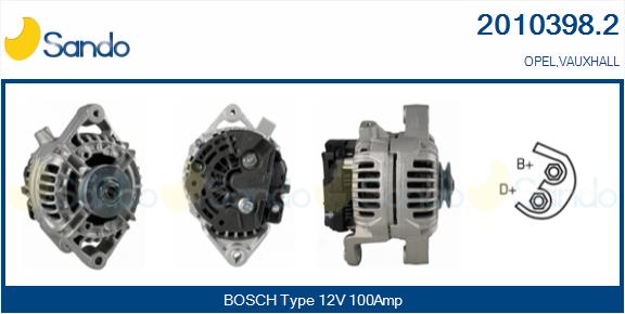 SANDO ALTERNATORE OPEL
