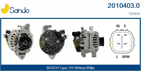  ALTERNATORE (ADATTABILE) TOYOTA YARIS 1.3 05-