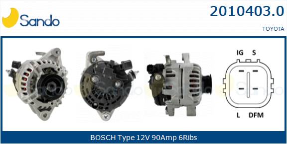  ALTERNATORE (ADATTABILE) TOYOTA YARIS 1.3 05-