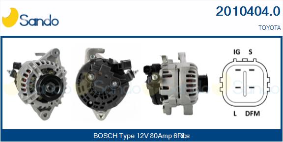  ALTERNATORE (ADATTABILE) TOYOTA YARIS 1.3 05-