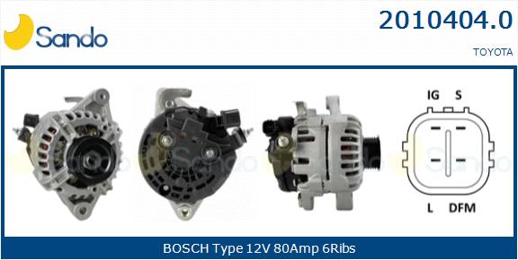  ALTERNATORE (ADATTABILE) TOYOTA YARIS 1.3 05-