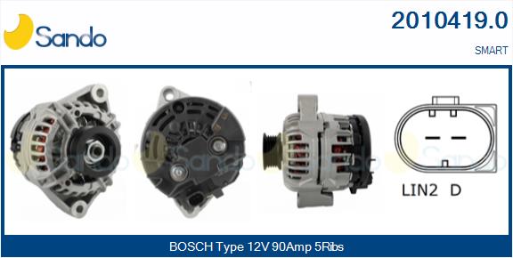 ALTERNATORE per SMART FORTWO (451)