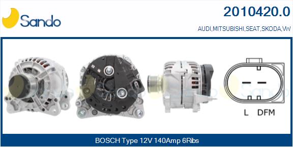 SANDO ALT.RE(ADATTABILE) AUDI A1 1.6 TDI -15