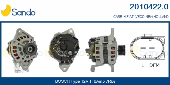  ALTERNATORE (ADATTABILE) FIAT DUCATO 2.3 D MJT 11-