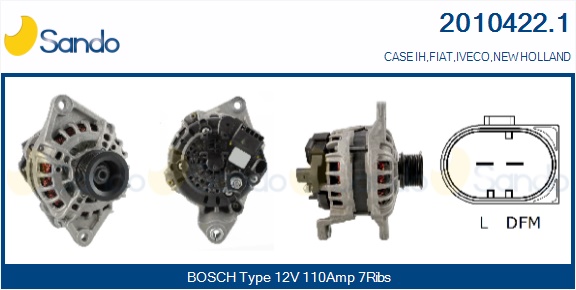  ALTERNATORE (ORIGINALE ) FIAT DUCATO 2.3D 11-