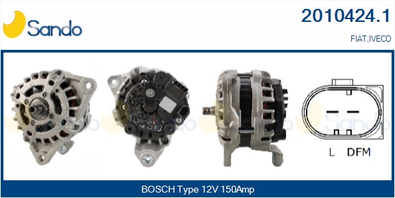 ALTERNATORE (ORIGINALE ) FIAT DUCATPO 3.0D 11-