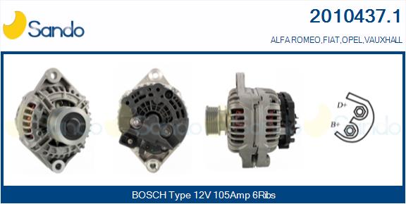 SANDO ALT.RE(ORIGINALE ) OPEL ASTRA H 1.9CDTI 06-