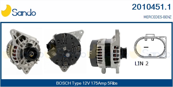  ALTERNATORE (ORIGINALE) MERCEDES CLASSE A 14-