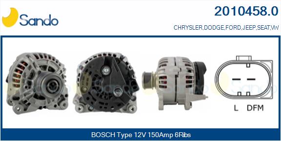  ALTERNATORE (ADATTABILE) VAG.FORD
