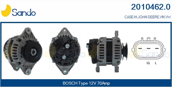 SANDO ALTERNATORE VW ENGINE