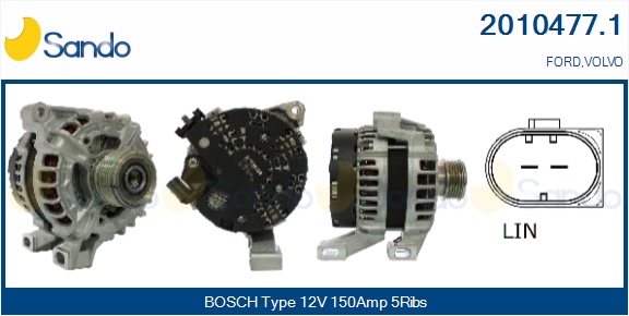  ALTERNATORE (ORIGINALE) VOLVO S60 D3 -15