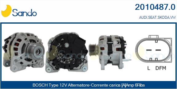 Alternatore SANDO 2010487.0