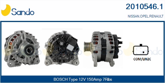  ALTERNATORE (ORIGINALE) NISSAN QASHQAI 1.6 DCI 13-