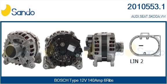  ALTERNATORE (ORIGINALE) AUDI A1 1.0 TFSI -18