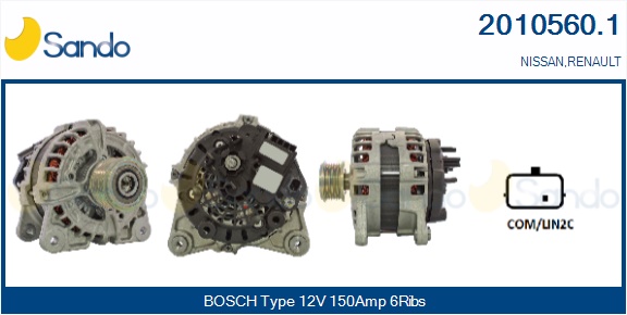  ALTERNATORE (ORIGINALE) RENAULT KADJAR 1.5 DCI 18-